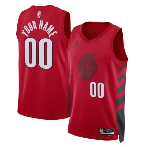Trendy Elegante Comodo Portland Trail Blazers Jordan Brand Unisex 2022/23 Swingman Custom Jersey Statement Edition Red  per i veri fan
