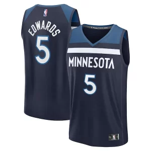 Trendy Fantastico Anthony Edwards Minnesota Timberwolves Fast Break Replica Player Jersey Icon Edition Navy  per i veri fan