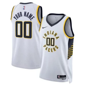 Trendy Indiana Pacers Nike Unisex Swingman Custom Jersey White Association Edition  per i veri fan