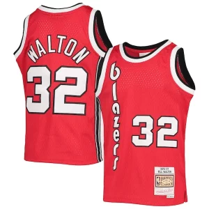 Trendy Moderno Bill Walton Portland Trail Blazers Youth 1976/77 Hardwood Classics Swingman Jersey Black  per i veri fan