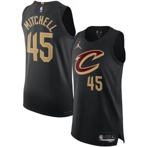 Trendy Pratico Donovan Mitchell Cleveland Cavaliers Jordan Brand Authentic Player Jersey Statement Edition Black  per i veri fan