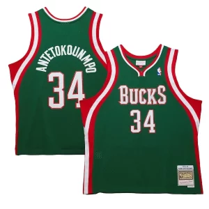 Trendy Resistente Giannis Antetokounmpo Milwaukee Bucks 2013/14 Hardwood Classics Swingman Jersey Hunter Green  per i veri fan