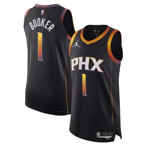 Versatile Devin Booker Phoenix Suns Jordan Brand Authentic Player Jersey Statement Edition Black  per i veri fan
