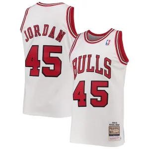 Versatile Fascinante Men's Chicago Bulls Michael Jordan White 1994 95 Hardwood Classics Authentic Player Jersey  per i veri fan
