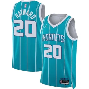 Versatile Gordon Hayward Charlotte Hornets Jordan Brand Unisex Swingman Jersey Icon Edition Teal  per i veri fan