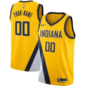 Versatile Indiana Pacers Nike 2019/20 Custom Swingman Jersey Yellow Statement Edition  per i veri fan
