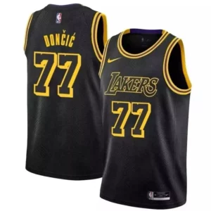 Versatile Luka Dončić Los Angeles Lakers Nike Mamba Edition Jersey Black  per i veri fan
