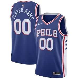 Versatile Meraviglioso Carino Philadelphia 76ers Nike Swingman Custom Jersey Blue Icon Edition  per i veri fan