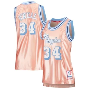 Versatile Moderno Shaquille O'Neal Los Angeles Lakers Women's 75th Anniversary Rose Gold 1996 Swingman Jersey Pink  per i veri fan