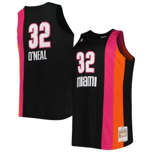 Versatile Shaquille O'Neal Miami Heat Big & Tall Hardwood Classics 2005/06 Swingman Jersey Black  per i veri fan