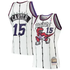 Versatile Vince Carter Toronto Raptors 1998/99 Hardwood Classics Authentic Jersey White  per i veri fan